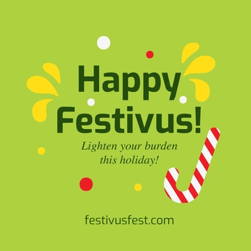 Free Festivus Flyer Vector Template to Edit Online