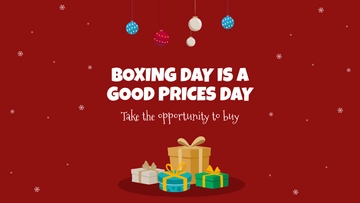 Free Boxing Day Youtube Cover Template to Edit Online