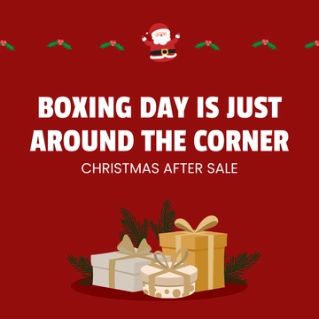 Free Boxing Day Instagram Ads Template to Edit Online