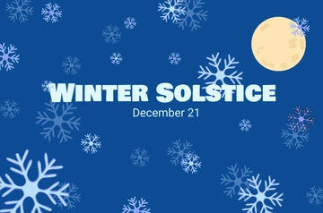 Free Winter Solstice Banner Template to Edit Online