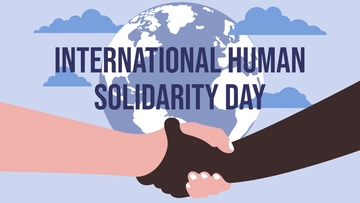 Free High Resolution International Human Solidarity Day Background Template to Edit Online