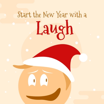 Free New Year's Day Meme Clipart Template to Edit Online