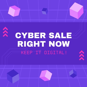 Free Cyber Monday Facebook Ad Banner Template to Edit Online