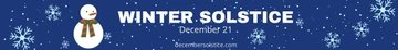 Free Winter Solstice Website Banner Template to Edit Online