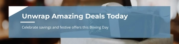 Free Boxing Day Linkedin Banner Template to Edit Online