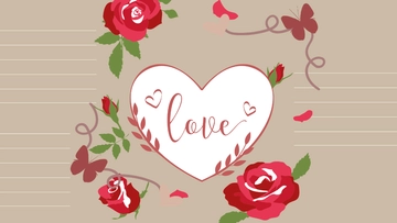 Free Vintage Love Background Template to Edit Online