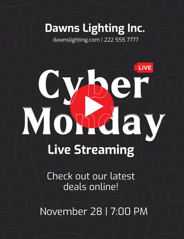 Free Cyber Monday Event Flyer Template to Edit Online | Template.net