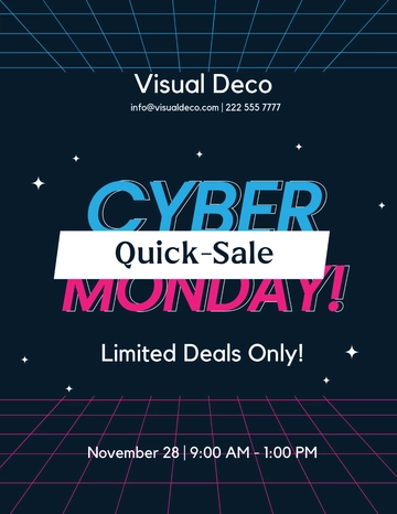 Free Cyber Monday Mockup Flyer Template to Edit Online | Template.net