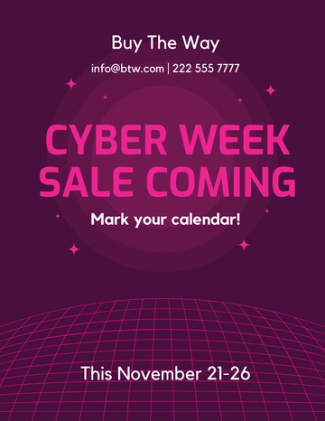 Free Creative Cyber Monday Flyer Template to Edit Online | Template.net