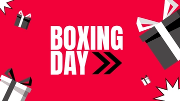 Free Boxing Day Background Template to Edit Online