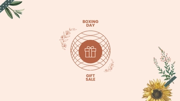 Free Boxing Day Aesthetic Background Template to Edit Online