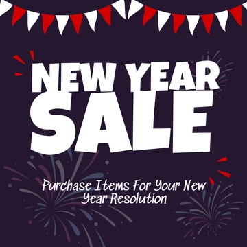 Free New Year's Eve Promotion Clipart Template to Edit Online