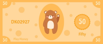 Free Children's Play Money Template to Edit Online
