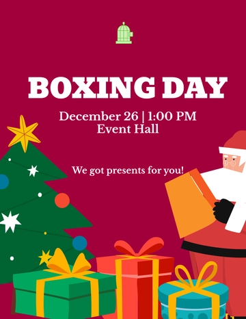 Free Boxing Day Flyer Template to Edit Online | Template.net