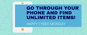 Free Cyber Monday Flex Banner Template to Edit Online