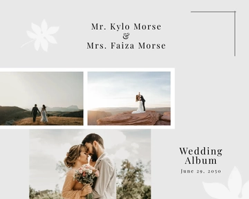 Free Sample Wedding Album Template to Edit Online