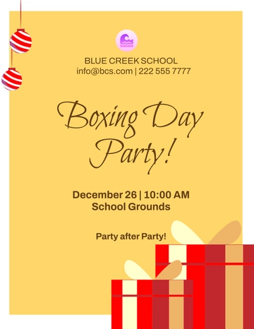 Free Blank Boxing Day Flyer Template to Edit Online | Template.net