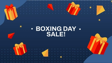Free Boxing Day Gradient Background Template to Edit Online