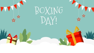 Free Boxing Day High Resolution Background Template to Edit Online