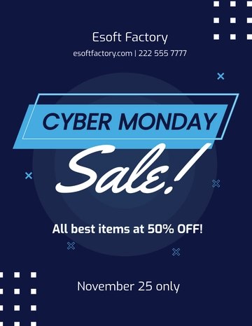 Free Sale Cyber Monday Flyer Template to Edit Online | Template.net
