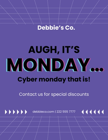 Free Happy Cyber Monday Flyer Template to Edit Online