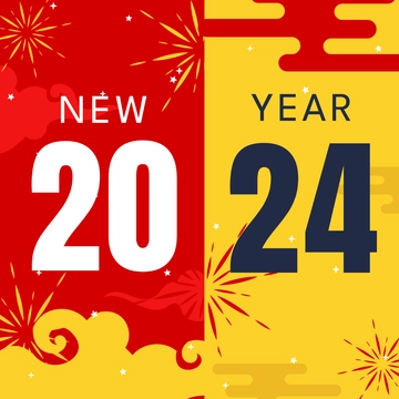 Free New Year's Day Clipart Template to Edit Online