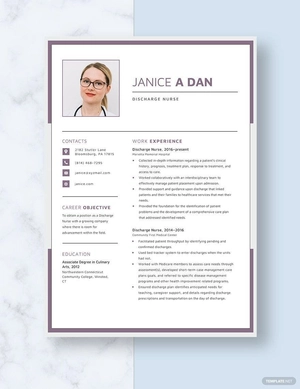 Discharge Nurse Resume