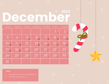 Free December 2023 Calendar With Moon Phases Template to Edit Online