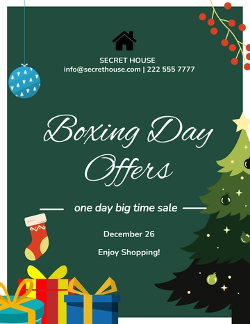 Free Sale Boxing Day Flyer Template to Edit Online | Template.net