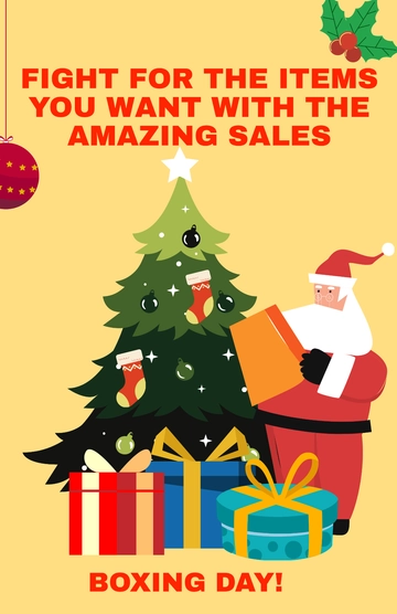 Free Boxing Day Event Poster Template to Edit Online