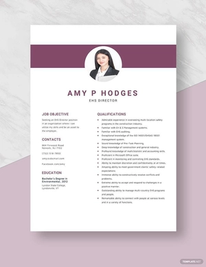 EHS Director Resume EHS Director Resume