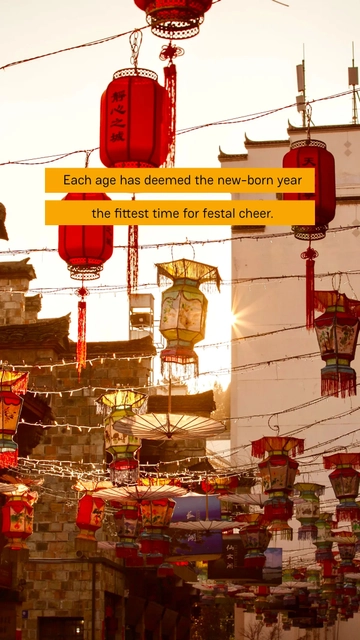 Free Each age has deemed the new-born year the fittest time for festal cheer. Template to Edit Online