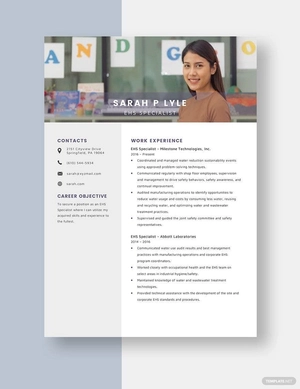 EHS Specialist Resume EHS Specialist Resume