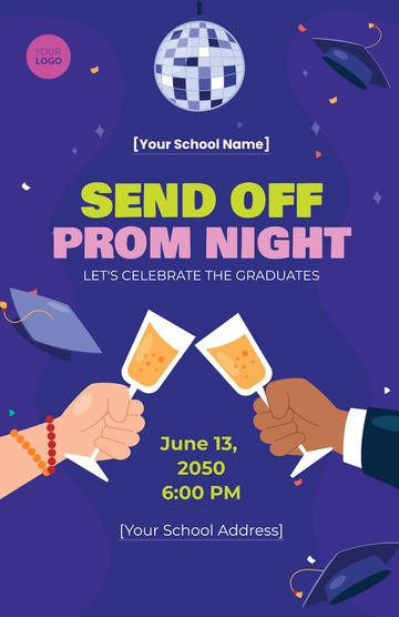 Free Prom Poster Template to Edit Online