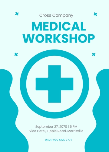 Free Medical Workshop Invitation Template to Edit Online