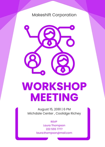 Free Workshop Meeting Invitation Template to Edit Online