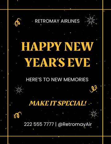 Free New Year's Eve Flyer Template to Edit Online | Template.net