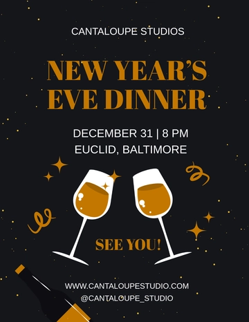 Free New Year's Eve Event Flyer Template to Edit Online | Template.net