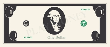 Free 1 Dollar Play Money Template to Edit Online