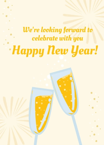 Free New Year???s Eve Message Template to Edit Online
