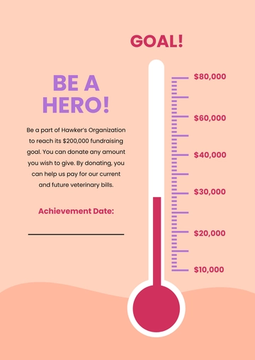 Free Fundraising Goal Chart Template to Edit Online