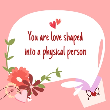 Free Valentine's Day Quote Vector Template to Edit Online