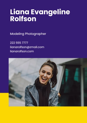Free Fashion Photography Portfolio Template to Edit Online