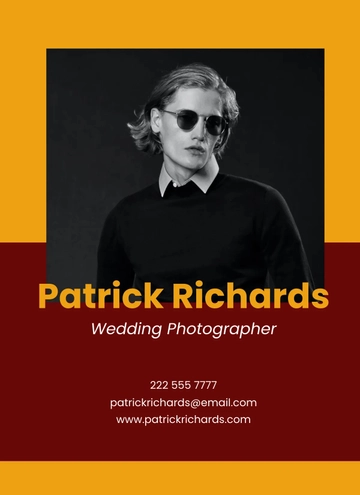 Free Minimalist Wedding Photography Portfolio Template to Edit Online