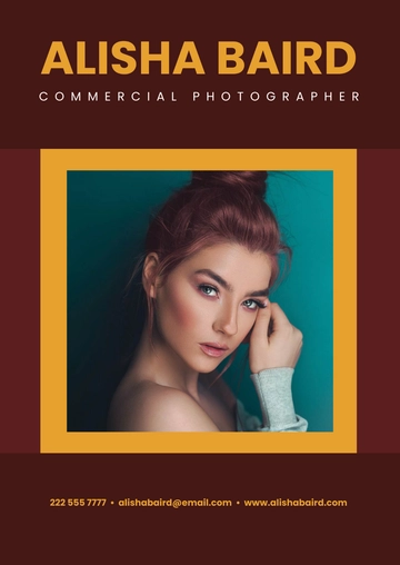 Free Commercial Photography Portfolio Template to Edit Online