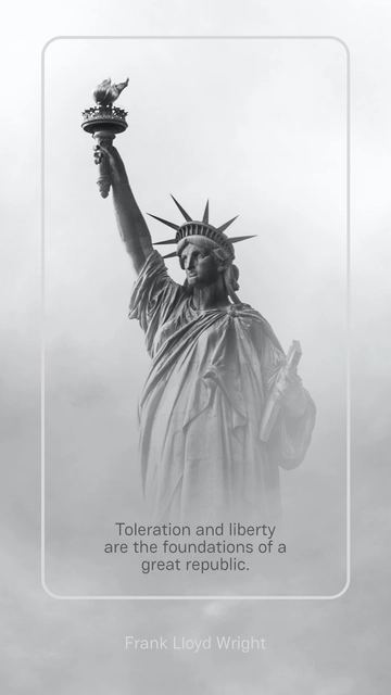 Free Toleration and Liberty: Foundation of a Great Republic Quote Template to Edit Online