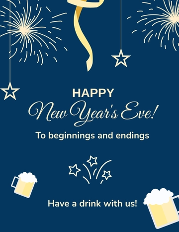 Free Happy New Year's Eve Flyer Template to Edit Online | Template.net