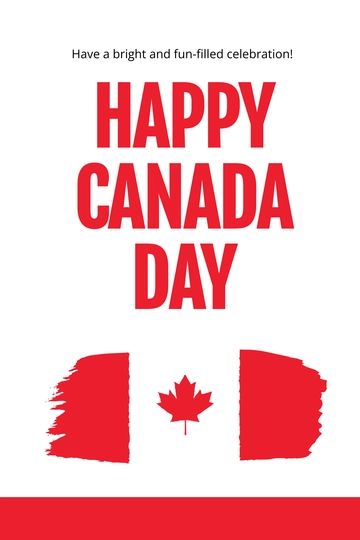 Free Canada Day Pinterest Pin Template to Edit Online