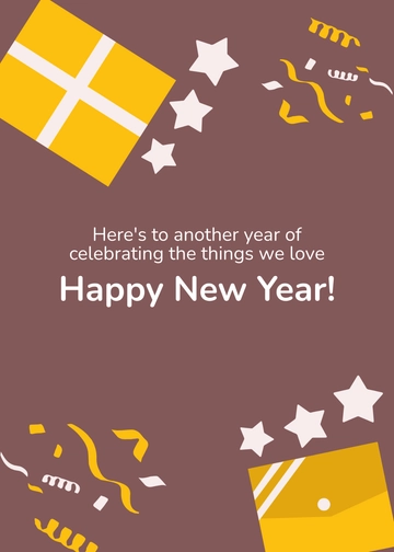 Free New Year's Eve Best Wishes Template to Edit Online