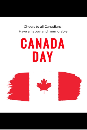 Free Canada Day Tumblr Post Template to Edit Online